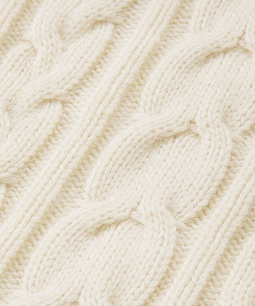 Fano Studios(ファノ ストゥディオズ)の「【Fano Studios】Cable knit bolero FD20S128(カーディガン/ボレロ・レディース・アイボリー・L/M/S)」の3枚目の写真