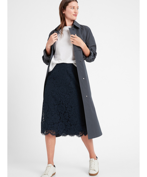 Banana Republic バナナ・リパブリック レーススカート Banana Republic(バナナリパブリック)の「レース ミディ