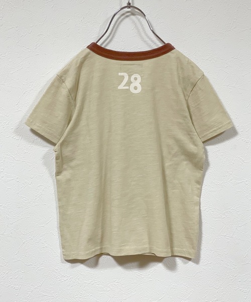 Disney（ディズニー）の「【Disney】ミッキーマウス/半袖Tシャツ（80～150cm）（Tシャツ/カットソー・キッズ・ベージュ/グリーン/レッド/キナリ/チャコール/ブルー・80/100/110/120/130/140/90/150/95）」の13枚目の写真