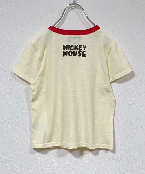 Disney（ディズニー）の「【Disney】ミッキーマウス/半袖Tシャツ（80～150cm）（Tシャツ/カットソー・キッズ・ベージュ/グリーン/レッド/キナリ/チャコール/ブルー・80/100/110/120/130/140/90/150/95）」の21枚目の写真