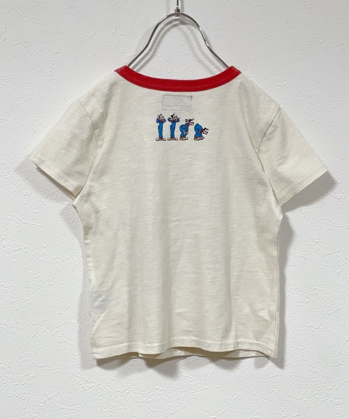 Disney（ディズニー）の「【Disney】ミッキーマウス/半袖Tシャツ（80～150cm）（Tシャツ/カットソー・キッズ・ベージュ/グリーン/レッド/キナリ/チャコール/ブルー・80/100/110/120/130/140/90/150/95）」の9枚目の写真