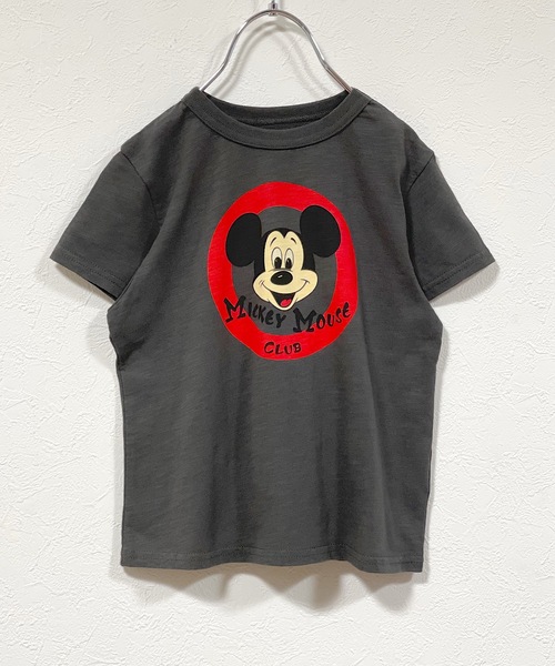 Disney（ディズニー）の「【Disney】ミッキーマウス/半袖Tシャツ（80～150cm）（Tシャツ/カットソー・キッズ・ベージュ/グリーン/レッド/キナリ/チャコール/ブルー・80/100/110/120/130/140/90/150/95）」の18枚目の写真