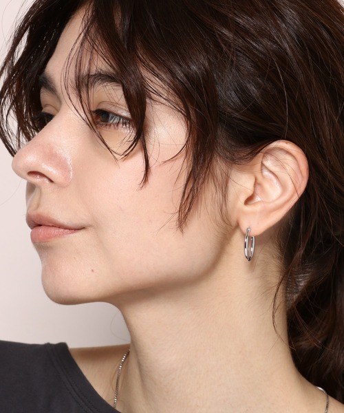 PAS TIERRA（パティエラ）の「【Lien】オーピアス（ピアス（両耳用）・レディース・シルバー/イエローゴールド・FREE）」の10枚目の写真