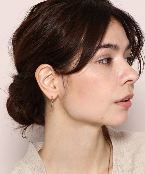 PAS TIERRA（パティエラ）の「【Lien】オーピアス（ピアス（両耳用）・レディース・シルバー/イエローゴールド・FREE）」の15枚目の写真