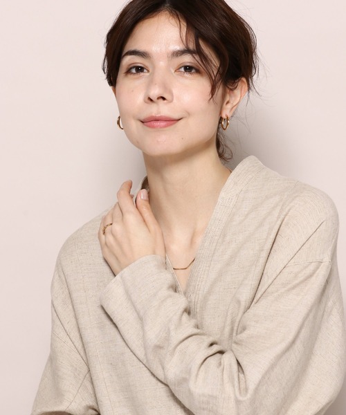 PAS TIERRA（パティエラ）の「【Lien】オーピアス（ピアス（両耳用）・レディース・シルバー/イエローゴールド・FREE）」の17枚目の写真