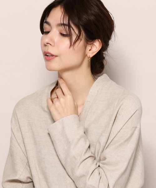 PAS TIERRA（パティエラ）の「【Lien】オーピアス（ピアス（両耳用）・レディース・シルバー/イエローゴールド・FREE）」の18枚目の写真