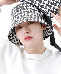 『BASIC COTTON/ベーシックコットン』BCN logo stitch bucket hat/ロゴステッチバケットハット