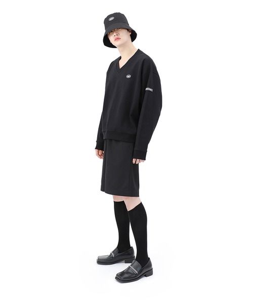 BASIC COTTON（ベーシックコットン）の「『BASIC COTTON/ベーシックコットン』BCN logo stitch bucket hat/ロゴステッチバケットハット（ハット・レディース・ブラック/A・FREE）」の10枚目の写真