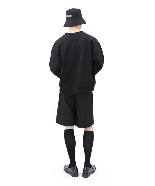 BASIC COTTON（ベーシックコットン）の「『BASIC COTTON/ベーシックコットン』BCN logo stitch bucket hat/ロゴステッチバケットハット（ハット・レディース・ブラック/A・FREE）」の6枚目の写真