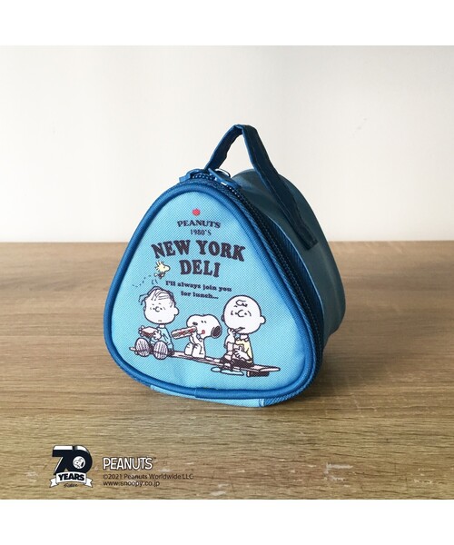 セール】PEANUTS NEW YORK DELI おにぎりポーチ BL（その他雑貨