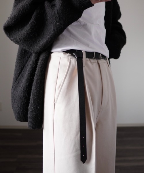 y/m by れぽすけ(イムバイレポスケ)の「ロングテールベルト(ベルト・メンズ・ブラック・FREE)」の7枚目の写真