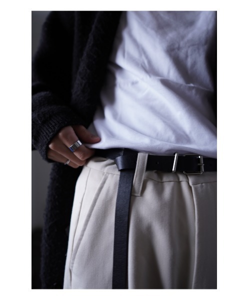 y/m by れぽすけ(イムバイレポスケ)の「ロングテールベルト(ベルト・メンズ・ブラック・FREE)」の2枚目の写真