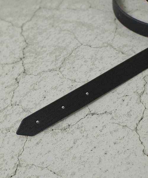 y/m by れぽすけ(イムバイレポスケ)の「ロングテールベルト(ベルト・メンズ・ブラック・FREE)」の12枚目の写真