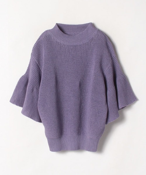 allureville ラインアクセントパフスリーブプルオーバー ニット allureville｜アルアバイルのプルオーバー（ニット）通販｜ELLE