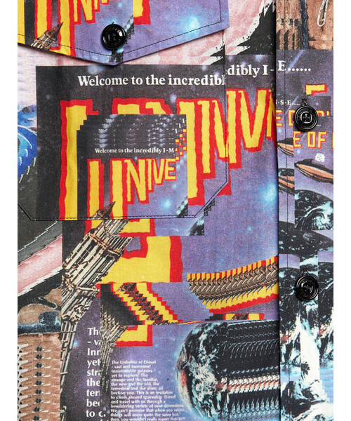 DIESEL（ディーゼル）の「メンズ シャツ 総柄 プリント 半袖 コットン（シャツ/ブラウス・メンズ・ブラック系その他・X-LARGE/XX-LARGE/MEDIUM/SMALL/LARGE/X-SMALL）」の6枚目の写真