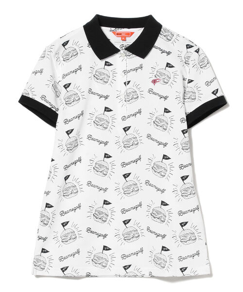 BEAMS GOLF ハンバーガー柄　ポロシャツ M ビームスゴルフ BEAMS GOLF（ビームスゴルフ）の「BEAMS GOLF ORANGE LABEL