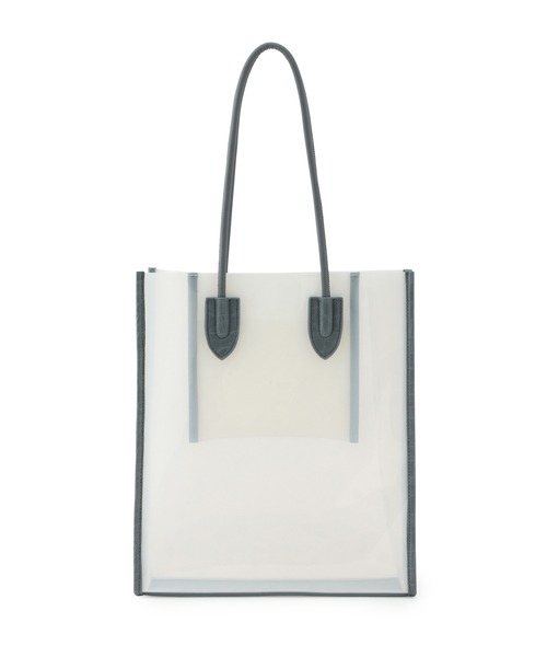 ROPE' PICNIC(ロペピクニック)の「【A4対応】クロコ型押しコンビクリアトートバッグ(トートバッグ・レディース・ブラック/ブラウン/ブルー・FREE)」の6枚目の写真