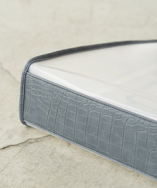 ROPE' PICNIC(ロペピクニック)の「【A4対応】クロコ型押しコンビクリアトートバッグ(トートバッグ・レディース・ブラック/ブラウン/ブルー・FREE)」の9枚目の写真