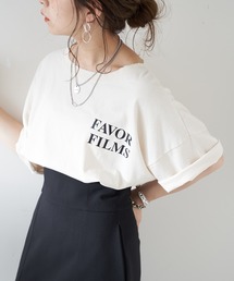 Chico | ショート丈バックロゴダメージTシャツ(Tシャツ/カットソー)
