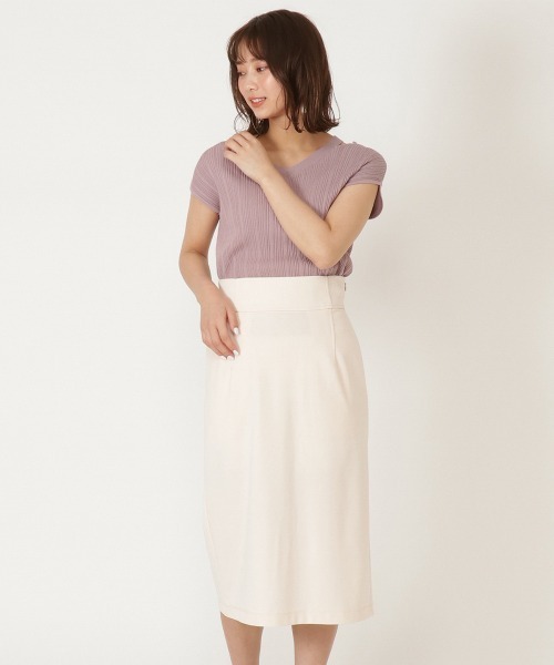 WILLSELECTION（ウィルセレクション）の「ポンチタイトスカート（スカート・レディース・ブラック/アイボリー・SMALL/MEDIUM）」の3枚目の写真