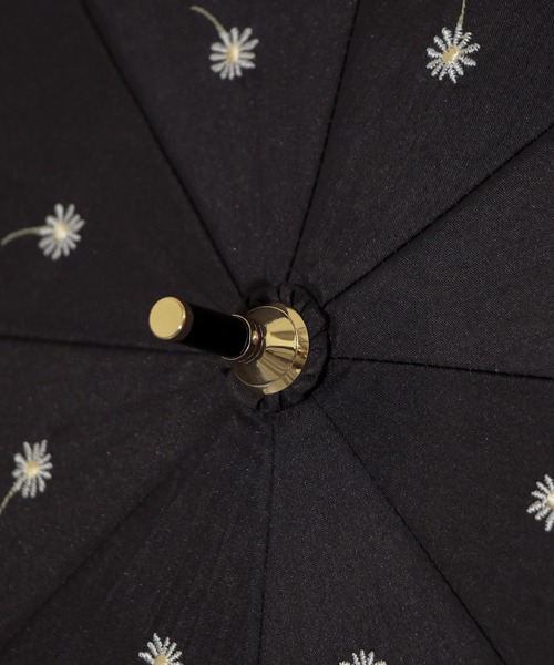 natural couture(ナチュラルクチュール)の「お花刺繍(晴雨兼用)傘(長傘・レディース・ネイビー/ブラック/ミント/ベージュ・FREE)」の22枚目の写真