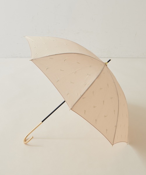 natural couture(ナチュラルクチュール)の「お花刺繍(晴雨兼用)傘(長傘・レディース・ネイビー/ブラック/ミント/ベージュ・FREE)」の11枚目の写真
