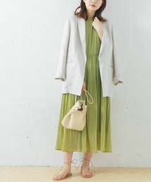 URBAN RESEARCH ROSSO | 【一部WEB限定カラー】ランダムプリーツフレアスリーブワンピース(ワンピース)