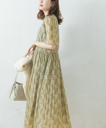 『一部WEB限定カラー』ランダムプリーツフレアスリーブワンピース