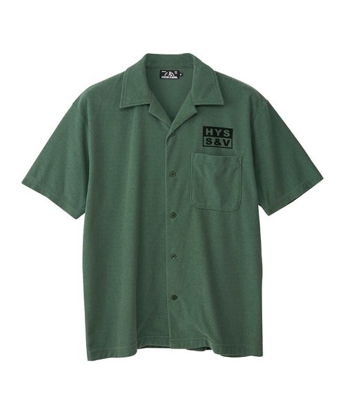 HYSTERIC GLAMOUR(ヒステリックグラマー)の「SECRET SERVICE シャツ(シャツ/ブラウス・メンズ・グリーン/パープル/ブラック・MEDIUM/LARGE/SMALL)」の1枚目の写真