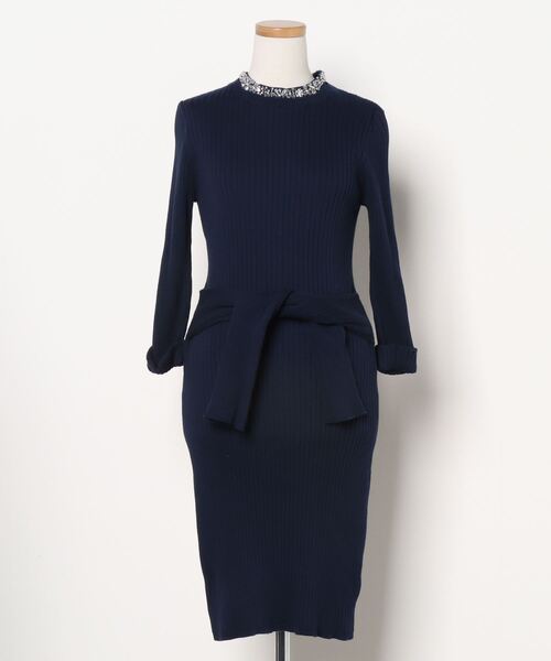 セール ブランド古着 ビジューニットワンピース ワンピース Apuweiser Riche アプワイザーリッシェ のファッション通販 Zozoused