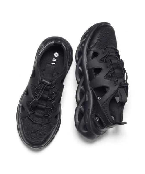 SVEC（シュベック）の「グルカ ボリューム ダッドスニーカー サンダル（サンダル・メンズ・ブラック/ベージュ/ブラック×ホワイト/ホワイト・43/41/39/44/42/40）」の21枚目の写真