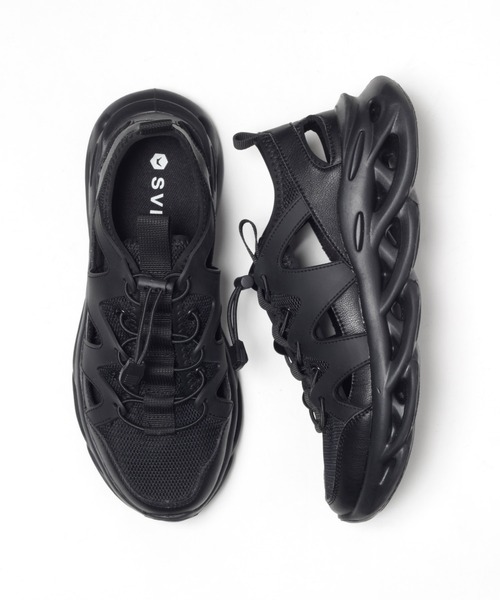 SVEC（シュベック）の「グルカ ボリューム ダッドスニーカー サンダル（サンダル・メンズ・ブラック/ベージュ/ブラック×ホワイト/ホワイト・43/41/39/44/42/40）」の19枚目の写真