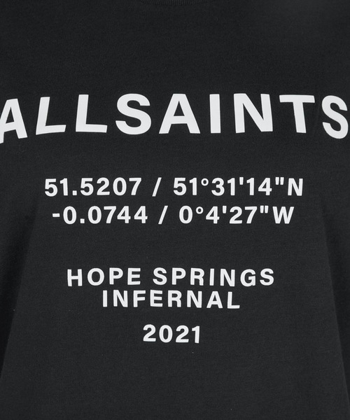 ALLSAINTS（オールセインツ）の「CO-ORDINATES BOYFRIEND T-SHIRT | CO-ORDINATES ボーイフレンド Tシャツ（Tシャツ/カットソー・レディース・グリーン系/ブラック/ホワイト・M/S/XS）」の5枚目の写真