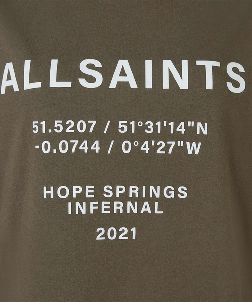 ALLSAINTS（オールセインツ）の「CO-ORDINATES BOYFRIEND T-SHIRT | CO-ORDINATES ボーイフレンド Tシャツ（Tシャツ/カットソー・レディース・グリーン系/ブラック/ホワイト・M/S/XS）」の11枚目の写真