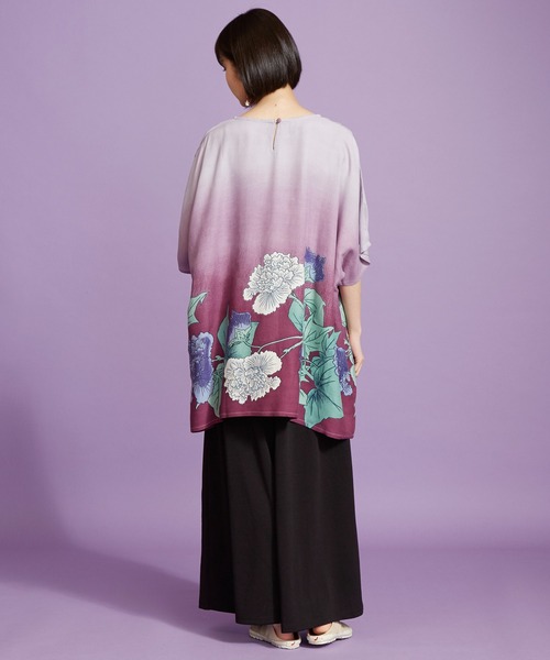 カヤ（カヤ）の「【カヤ】ゆらめき袴風パンツ（その他パンツ・レディース・パープル/ネイビー/グレー/スミクロ・FREE）」の8枚目の写真