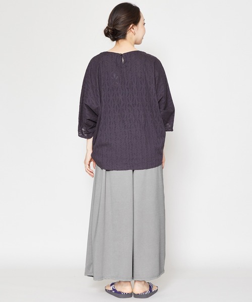 カヤ（カヤ）の「【カヤ】ゆらめき袴風パンツ（その他パンツ・レディース・パープル/ネイビー/グレー/スミクロ・FREE）」の21枚目の写真