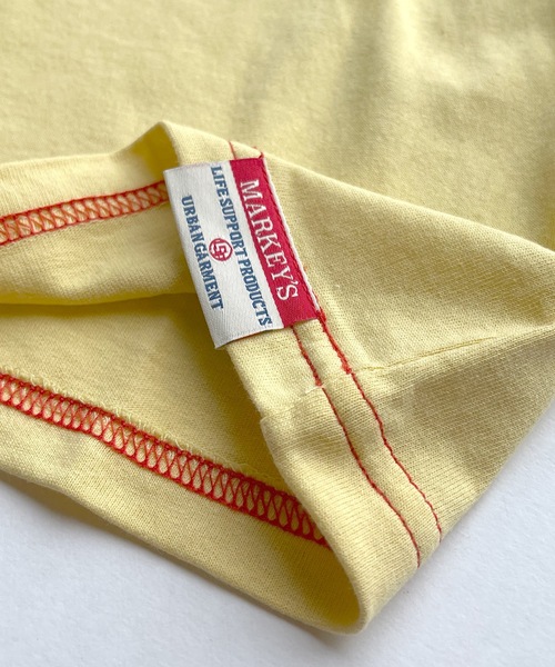 Life Support Products（ライフサポートプロダクツ）の「ステッチ配色ポケットTシャツ（80～150cm）（Tシャツ/カットソー・キッズ・ホワイト/ブラック/パープル/レッド/イエロー・90/100/110/120/80/130/95/140/150）」の14枚目の写真