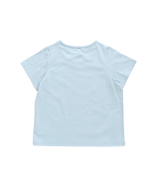 JENNI love(ジェニィラブ)の「接触冷感フロントネッククロスTシャツ(Tシャツ/カットソー・キッズ・ミント/サックスブルー/ピンク・150cm/160cm/130cm/140cm)」の7枚目の写真