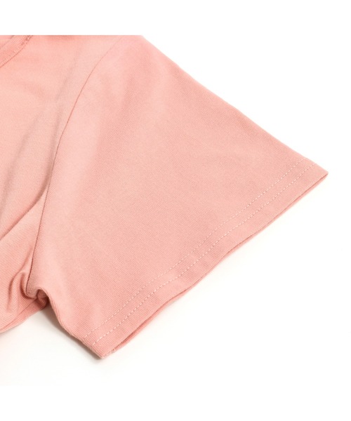 JENNI love(ジェニィラブ)の「接触冷感フロントネッククロスTシャツ(Tシャツ/カットソー・キッズ・ミント/サックスブルー/ピンク・150cm/160cm/130cm/140cm)」の12枚目の写真