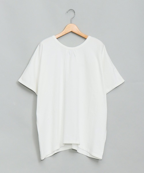 AS KNOW AS de base（アズノゥアズドゥバズ）の「最高の着心地カットプルオーバー（Tシャツ/カットソー・レディース・サックスブルー/グリーン/ブラック/オフホワイト・FREE）」の2枚目の写真