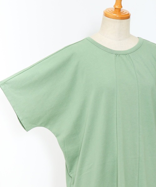 AS KNOW AS de base（アズノゥアズドゥバズ）の「最高の着心地カットプルオーバー（Tシャツ/カットソー・レディース・サックスブルー/グリーン/ブラック/オフホワイト・FREE）」の11枚目の写真