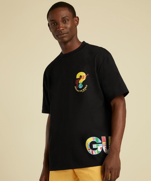 Guess（ゲス）の「GUESS Originals SU GAMES Logo Tee（Tシャツ/カットソー・メンズ・ホワイト/ブラック/レッド・SMALL/MEDIUM/LARGE/X-LARGE）」の3枚目の写真