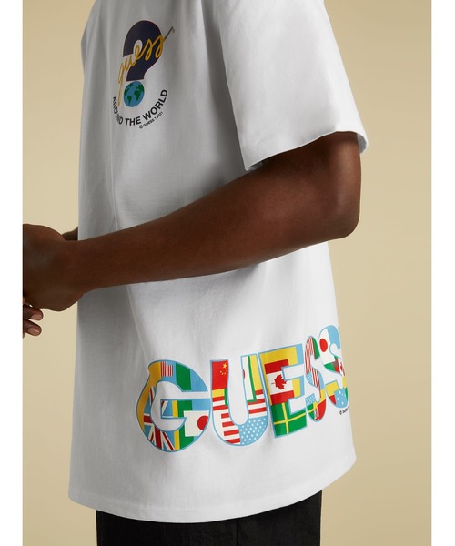 Guess（ゲス）の「GUESS Originals SU GAMES Logo Tee（Tシャツ/カットソー・メンズ・ホワイト/ブラック/レッド・SMALL/MEDIUM/LARGE/X-LARGE）」の18枚目の写真