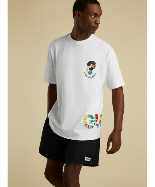 Guess（ゲス）の「GUESS Originals SU GAMES Logo Tee（Tシャツ/カットソー・メンズ・ホワイト/ブラック/レッド・SMALL/MEDIUM/LARGE/X-LARGE）」の14枚目の写真