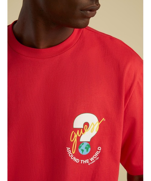 Guess（ゲス）の「GUESS Originals SU GAMES Logo Tee（Tシャツ/カットソー・メンズ・ホワイト/ブラック/レッド・SMALL/MEDIUM/LARGE/X-LARGE）」の11枚目の写真