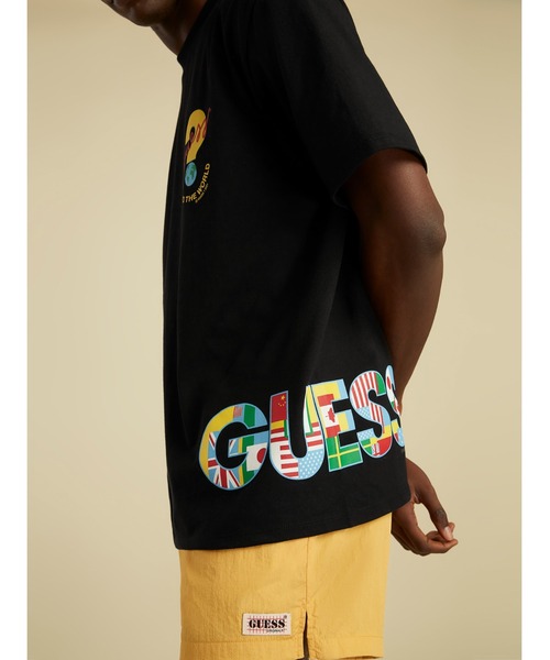Guess（ゲス）の「GUESS Originals SU GAMES Logo Tee（Tシャツ/カットソー・メンズ・ホワイト/ブラック/レッド・SMALL/MEDIUM/LARGE/X-LARGE）」の8枚目の写真