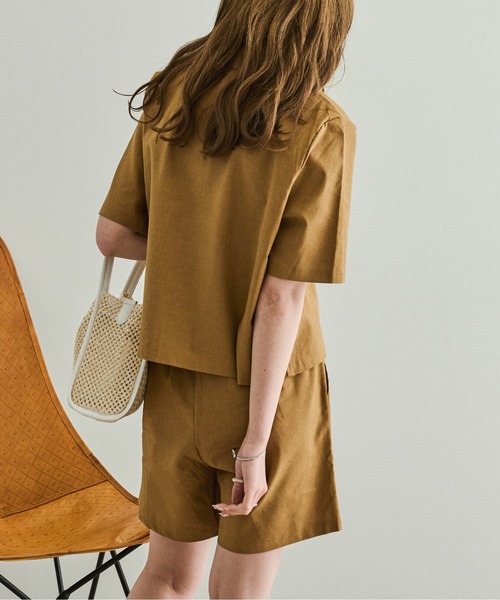 Ambre Neige（アンブルネージュ）の「リネンセットアップ／【WEB/EC限定商品】（セットアップ・レディース・ライトブラウン/ナチュラル・FREE）」の13枚目の写真