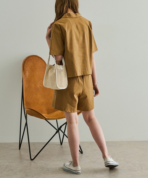 Ambre Neige（アンブルネージュ）の「リネンセットアップ／【WEB/EC限定商品】（セットアップ・レディース・ライトブラウン/ナチュラル・FREE）」の17枚目の写真