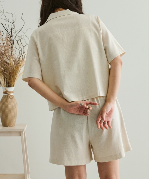 Ambre Neige（アンブルネージュ）の「リネンセットアップ／【WEB/EC限定商品】（セットアップ・レディース・ライトブラウン/ナチュラル・FREE）」の10枚目の写真