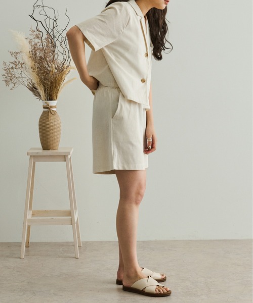 Ambre Neige（アンブルネージュ）の「リネンセットアップ／【WEB/EC限定商品】（セットアップ・レディース・ライトブラウン/ナチュラル・FREE）」の12枚目の写真